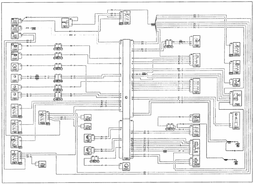 Эксплуатация, обслуживание и ремонт автомобилей Renault Kangoo (Рено Канго) (с двигателем 1.2i D4F и D7F, 1.4i K7J и E7J, 1.6i K4M и K7M, 1.5 DCI K9K, 1.9F8Q, 1.9 TDI F9Q). Принципиальные электрические схемы соединений систем впрыска топлива (мод.2001г)